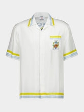 Casablanca Flower Court Silk Tennis Cuban Shirt
