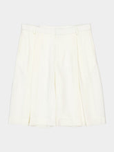 Casablanca White Pleated Baggy Shorts