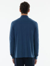 Majestic Filatures Taormina Blue Long-Sleeved Linen Shirt