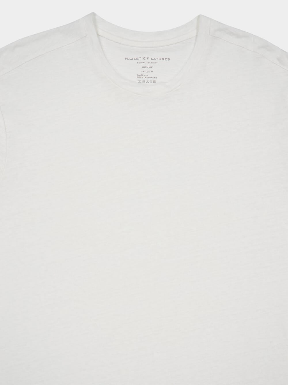 White Round Neck Short-Sleeved T-Shirt