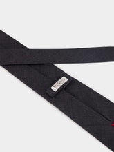 Brunello Cucinelli Anthracite Virgin Wool Tie