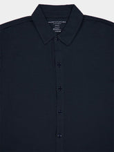 Majestic Filatures Navy Blue Organic Cotton Artisanal Dyeing Herman Shirt