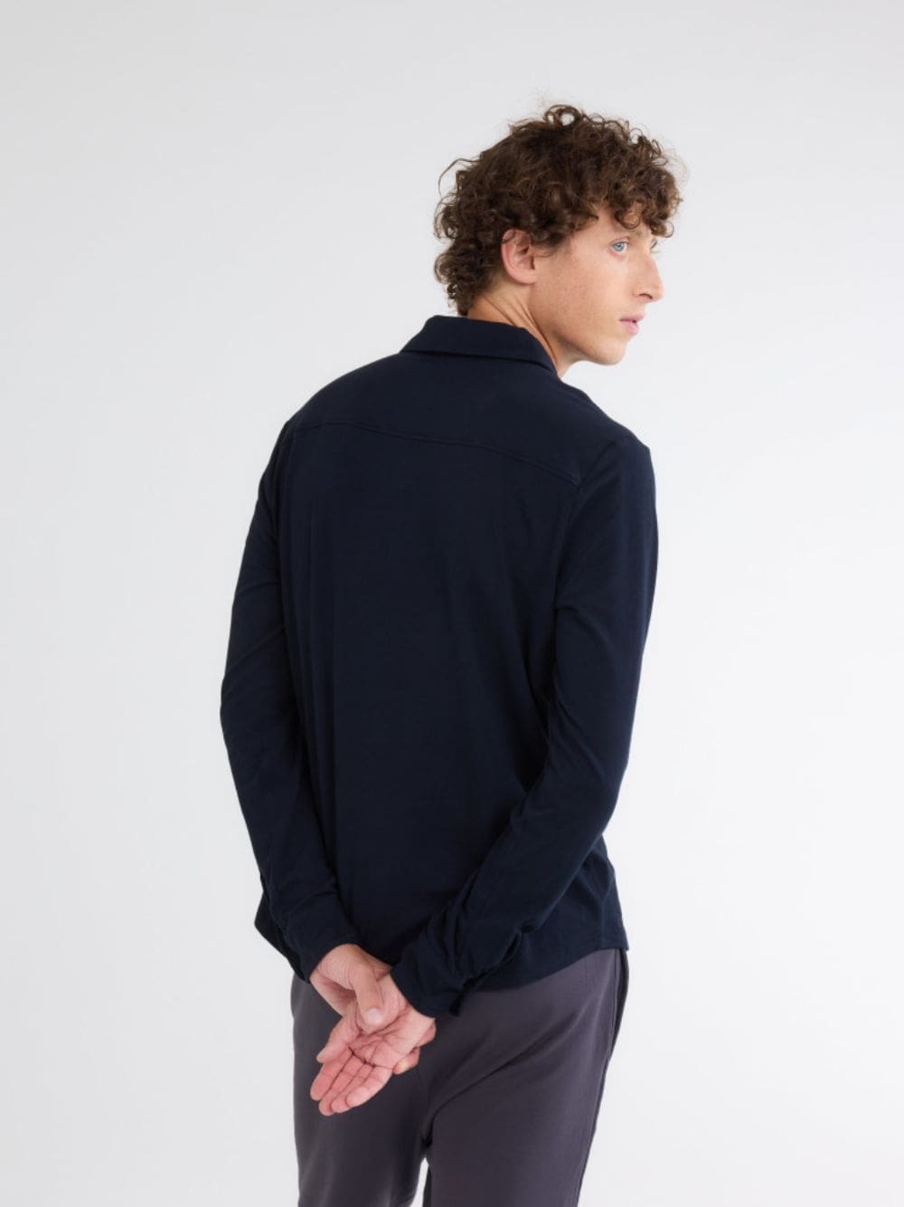 Navy Blue Organic Cotton Artisanal Dyeing Herman Shirt