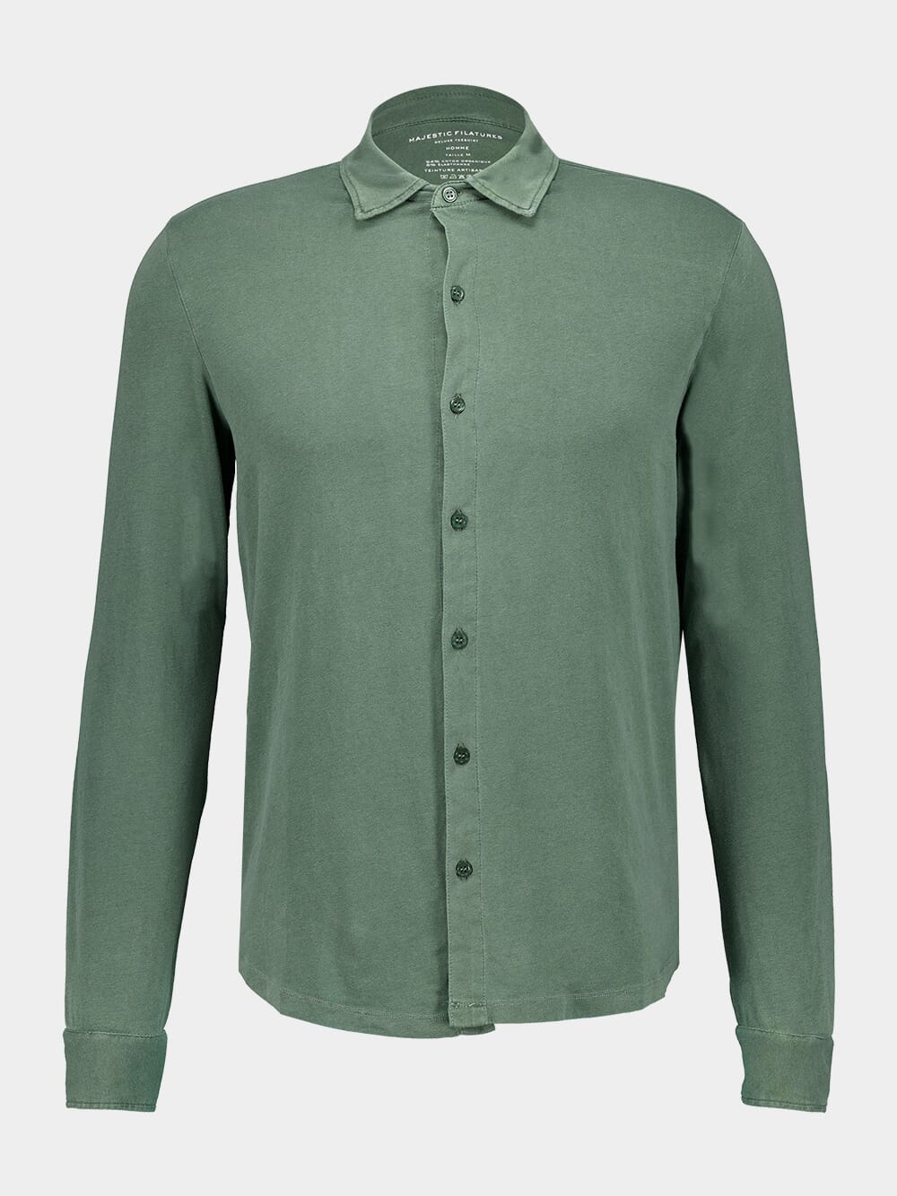 Tuscan Green Organic Cotton Artisanal Dyeing Herman Shirt