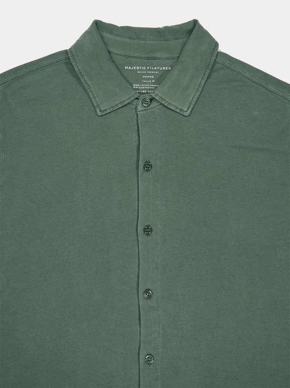 Tuscan Green Organic Cotton Artisanal Dyeing Herman Shirt