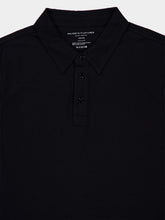 Majestic Filatures Black Organic Cotton Polo Shirt