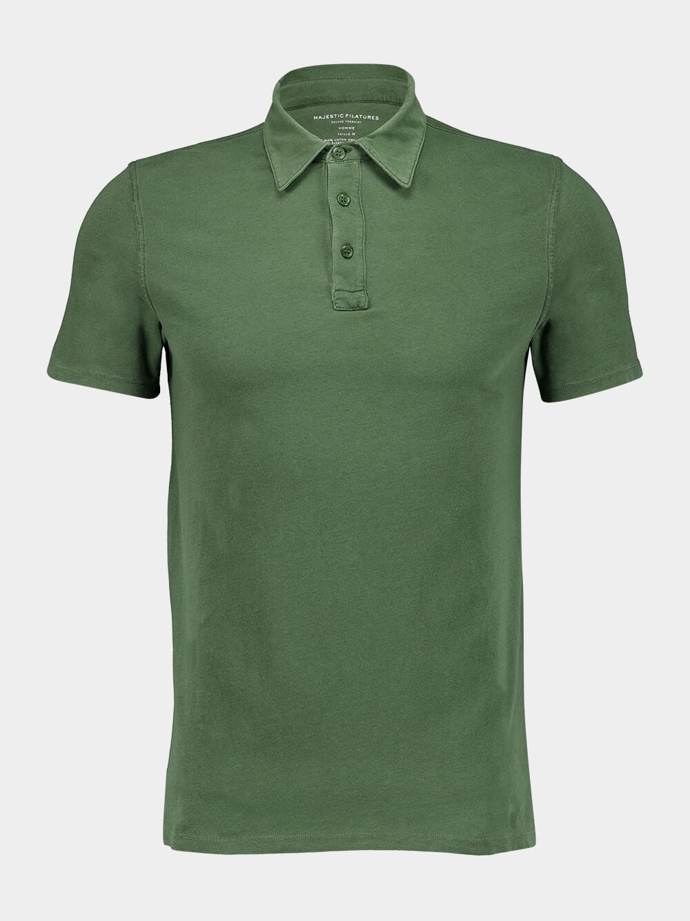 Tuscan Green Organic Cotton Short-Sleeved Polo