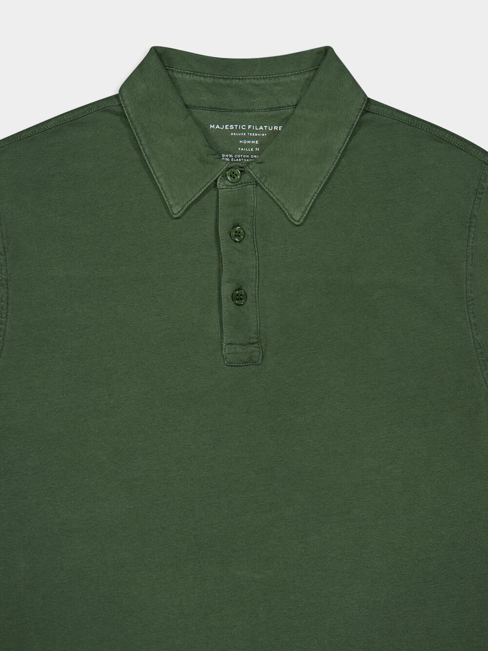 Tuscan Green Organic Cotton Short-Sleeved Polo