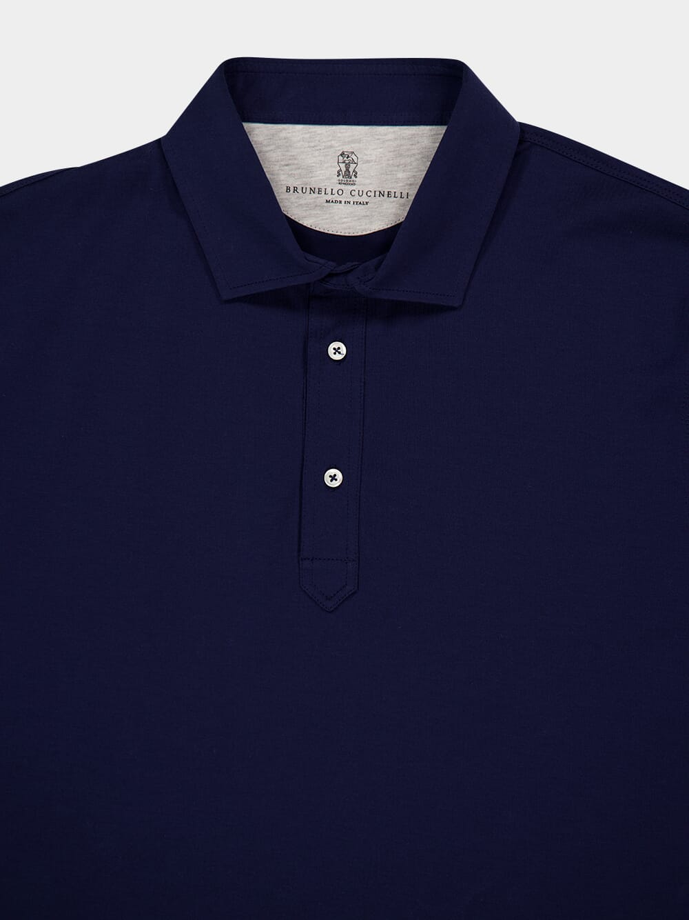 Indigo Blue Faux-Layer Polo