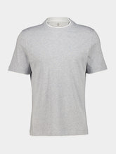 Brunello Cucinelli Grey Cotton Faux-Layered T-Shirt