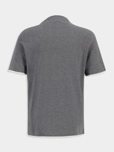 Brunello Cucinelli Dark Grey Faux-Layered Cotton T-Shirt