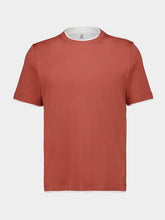 Brunello Cucinelli Medium Orange Faux-Layered T-Shirt