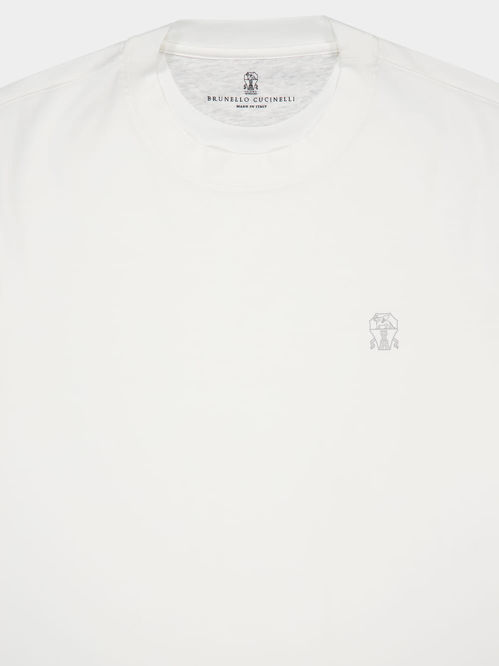 White Cotton Jersey T-Shirt