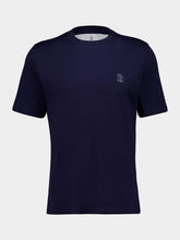 Brunello Cucinelli Cobalt Blue Cotton Jersey T-Shirt