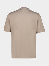 Brunello Cucinelli Stone Cotton Jersey Logo T-Shirt