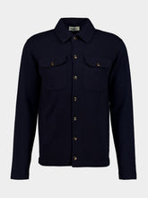 Piacenza 1733 Dark Blue Cashmere Buttoned Overshirt