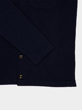 Piacenza 1733 Dark Blue Cashmere Buttoned Overshirt