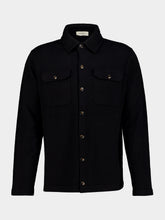 Piacenza 1733 Black Cashmere Buttoned Overshirt