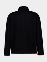 Piacenza 1733 Black Cashmere Buttoned Overshirt