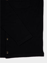 Piacenza 1733 Black Cashmere Buttoned Overshirt