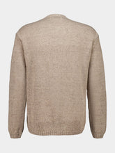Piacenza 1733 Beige Linen and Cotton Knit Pullover