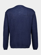 Piacenza 1733 Navy Blue Linen and Cotton Knit Pullover