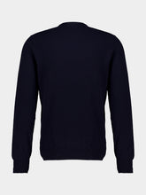 Piacenza 1733 Dark Blue Cashmere Crew-Neck Jumper