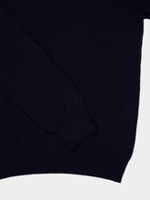 Piacenza 1733 Dark Blue Cashmere Crew-Neck Jumper