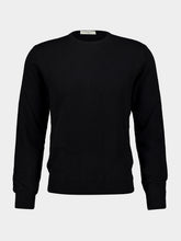 Piacenza 1733 Black Cashmere Crew-Neck Jumper