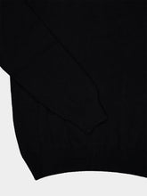Piacenza 1733 Black Cashmere Crew-Neck Jumper
