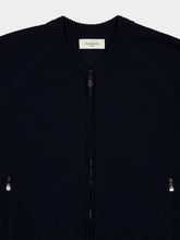 Piacenza 1733 Navy Blue Zipped Cotton Bomber