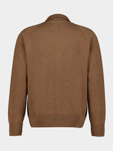 Piacenza 1733 Brown Wool Full-Zip Cardigan
