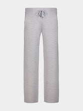 Piacenza 1733 Grey Wool Wide-Leg Knit Trousers