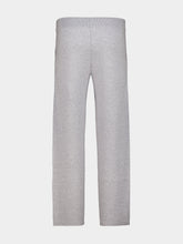 Piacenza 1733 Grey Wool Wide-Leg Knit Trousers