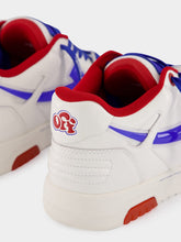 Off-White White and Cobalt Out of Office Leather Sneakers