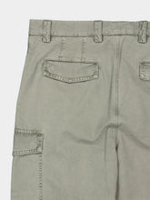 Brunello Cucinelli Military Green Cotton Cargo Trousers