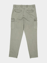 Brunello Cucinelli Military Green Cotton Cargo Trousers