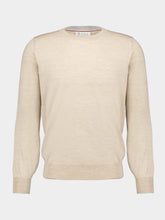 Camel Brown Wool-Cashmere Sweater | PDP - Fashion Clinic
