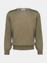 Brunello Cucinelli Mud and Pebble Wool Cashmere Sweater