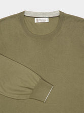 Brunello Cucinelli Mud and Pebble Wool Cashmere Sweater