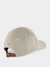Brunello Cucinelli Army Washed Cotton Baseball Cap with Logo
