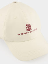 Brunello Cucinelli White Cotton Gabardine Baseball Cap