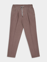 Brunello Cucinelli Beige Corduroy Drawstring Leisure Trousers