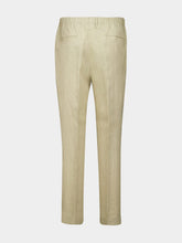 Piacenza 1733 Beige Linen Straight-Leg Trousers