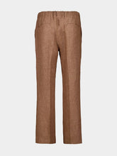 Piacenza 1733 Light Brown Linen Pants