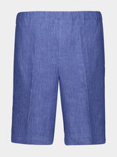 Piacenza 1733 Light Denim Linen Bermuda Shorts