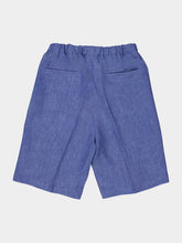 Piacenza 1733 Light Denim Linen Bermuda Shorts