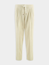 Brunello Cucinelli Natural Corduroy Drawstring Leisure Trousers