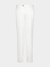 Brunello Cucinelli White Italian Fit Cotton Trousers