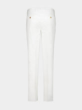 Brunello Cucinelli White Italian Fit Cotton Trousers